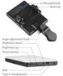 Lampe d'appoint LED RGB portable pour appareil photo de téléphone et vlog